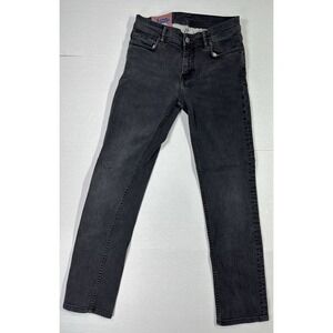 Acne Studios Blå Konst Women's Jeans 29x27 Black Slim Fit Made in Italy